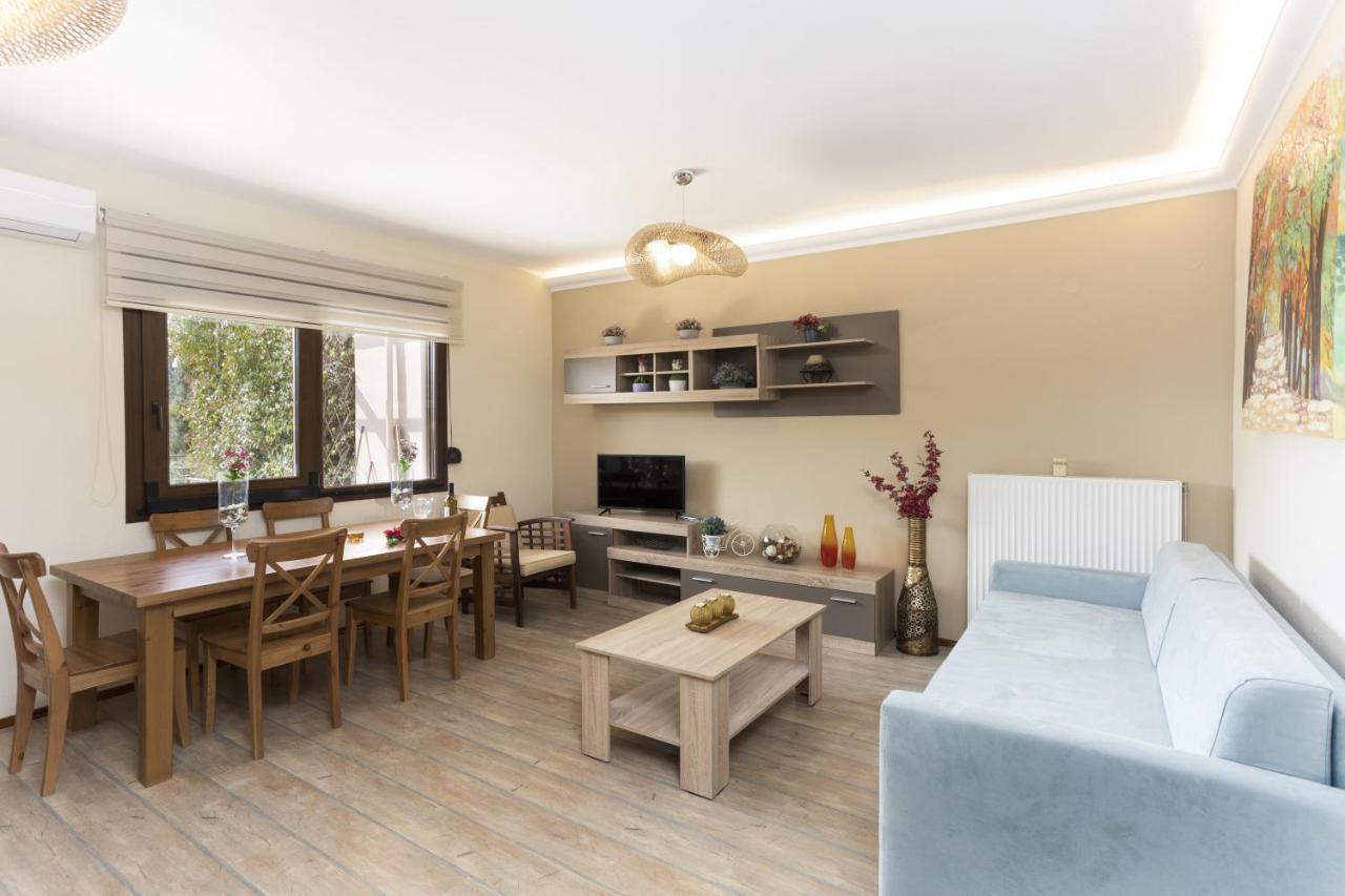 Twinstars Apartment With Courtyard And View Kalyves Polygyrou Екстериор снимка